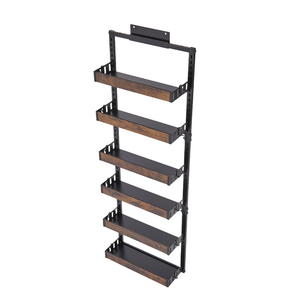 Steel and Wood Over-the-Door Kitchen Pantry Organizer