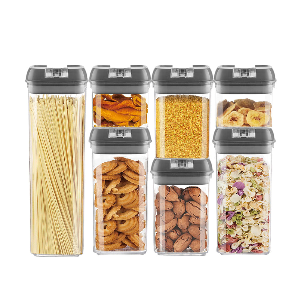 7Pcs Airtight Food Storage Containers with Clasp Lids