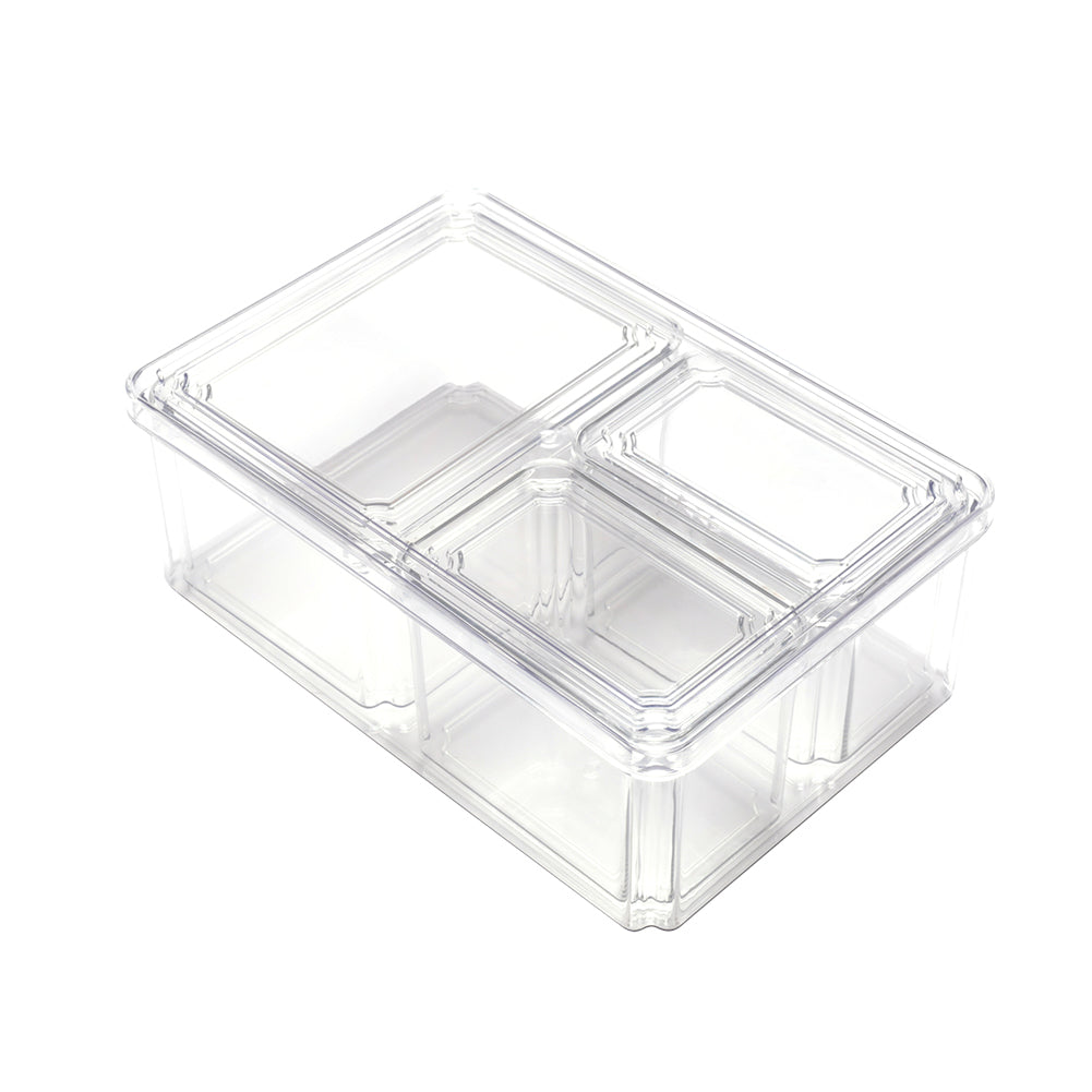 4Pcs Transparent Refrigerator Bins Organizer Set