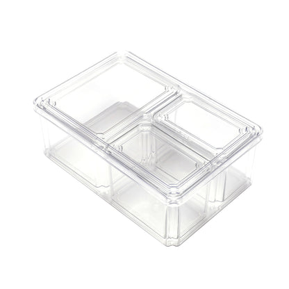 4Pcs Transparent Refrigerator Bins Organizer Set