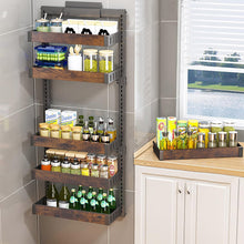 Steel and Wood Over-the-Door Kitchen Pantry Organizer