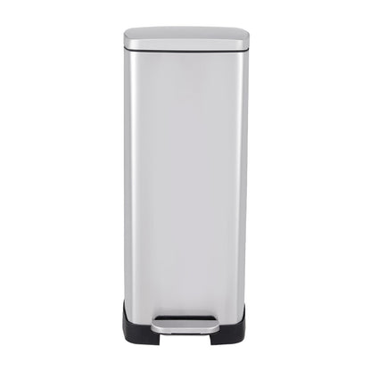30L Stainless Steel Step Open Trash Can